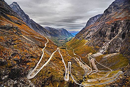 风景,隘口,道路