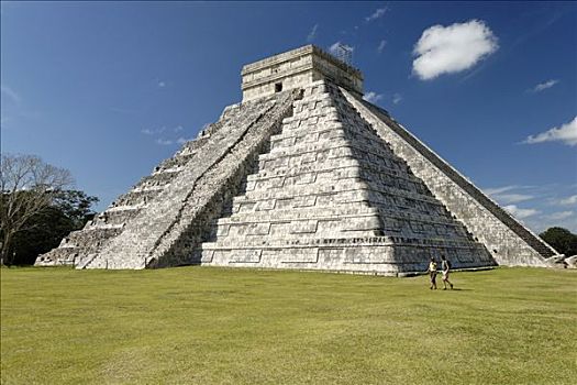 库库尔坎金字塔,玛雅,遗迹,奇琴伊察,新,尤卡坦半岛,墨西哥