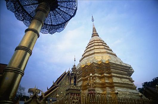 泰国,清迈,寺院,素贴