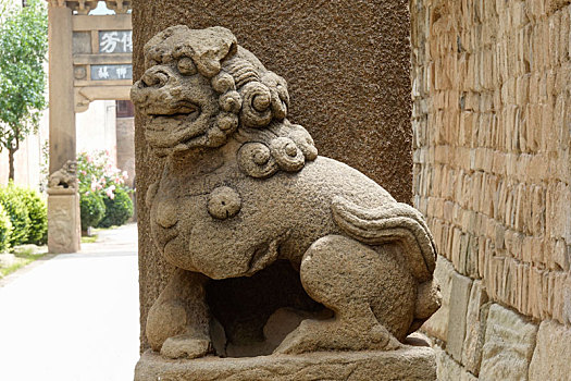 石雕教化狮