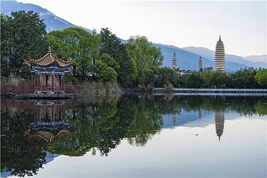 云南大理崇圣寺三塔