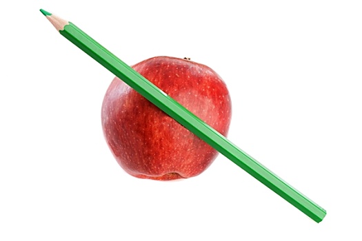 苹果,红色,绿色,笔