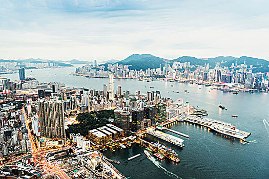 香港岛,天际线,香港,中国