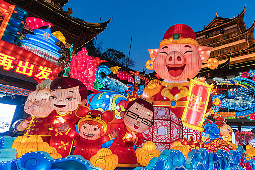上海豫园猪年灯会