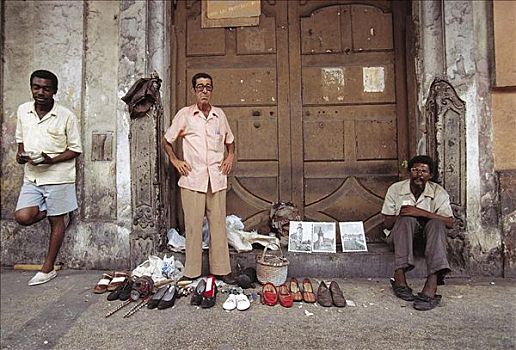 街头摊贩,销售,二手,商品,贫穷,哈瓦那,古巴,中美洲
