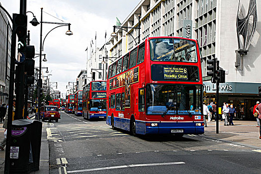 巴士,驾驶,牛津街,伦敦,英国