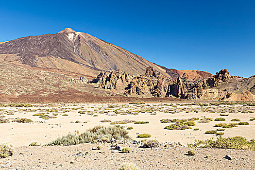 石头,正面,火山,泰德峰,特内里费岛,加纳利群岛,西班牙,欧洲