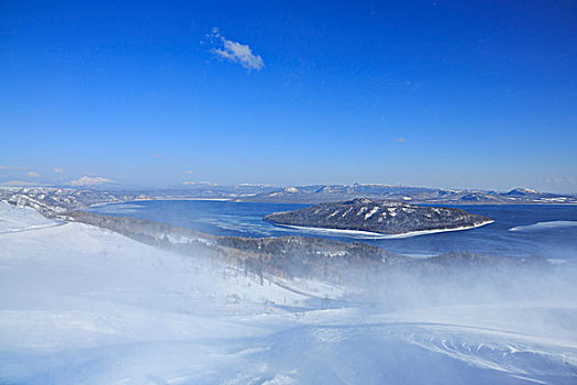屈斜路湖,山,北海道