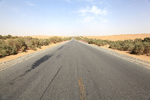 新疆和田塔克拉玛干沙漠公路