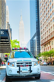 纽约,警察,巡逻车