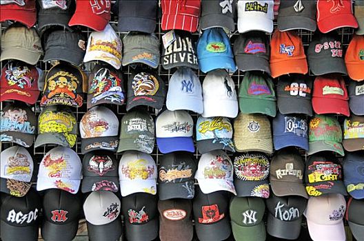 棒球帽,售出,曼谷,泰国,东南亚