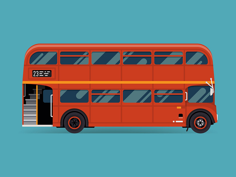 双层巴士,红色公交车,漂亮,矢量,城市,公共交通,服务,交通工具,复古