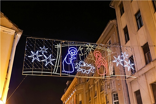 圣诞装饰,萨格勒布,城市