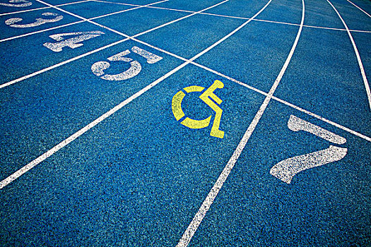 残障,轮椅,象征,层次,赛道