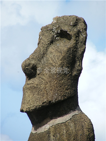 复活节岛人面石像图片