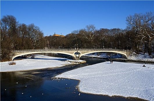 伊萨河,冬天