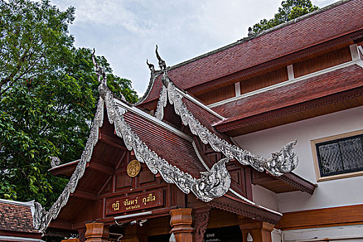 泰国清迈古城契迪龙寺,wat,chedi,luang,偏殿佛塔,卧佛