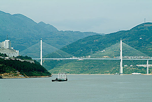 桥,巴东,三峡,长江,中国