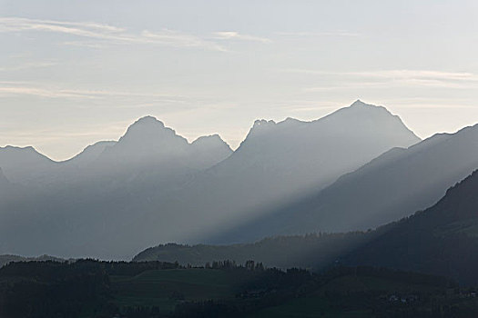 山,格罗塞尔,风景,靠近,区域,上奥地利州,奥地利,欧洲
