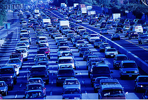 塞車,公路,洛杉磯,加利福尼亞,美國