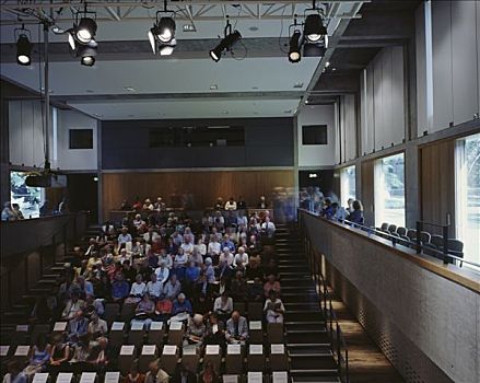 菲茨威廉学院,观众,礼堂,背影