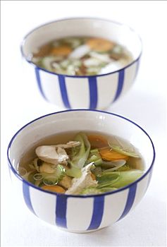 鸡肉汤,蔬菜