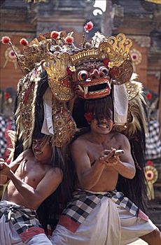 传统舞蹈,舞者,出神,巴厘岛,印度尼西亚