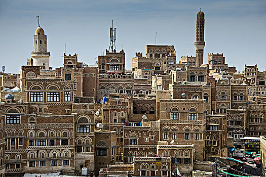 老城,世界遗产,也门,亚洲