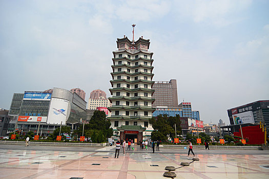 河南郑州二七广场二七纪念塔