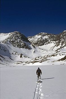 男人,雪鞋,楚加