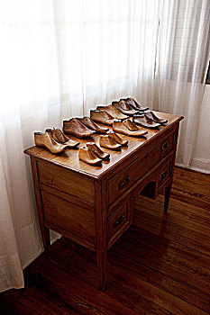 老式,木鞋,形态,智利