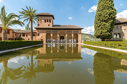 西班牙格拉纳达阿尔罕布拉宫阿拉伯风格建筑