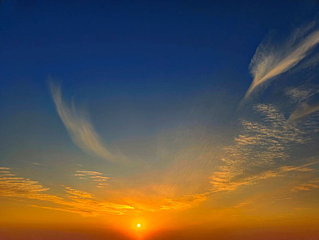 彩霞天空,天空云海