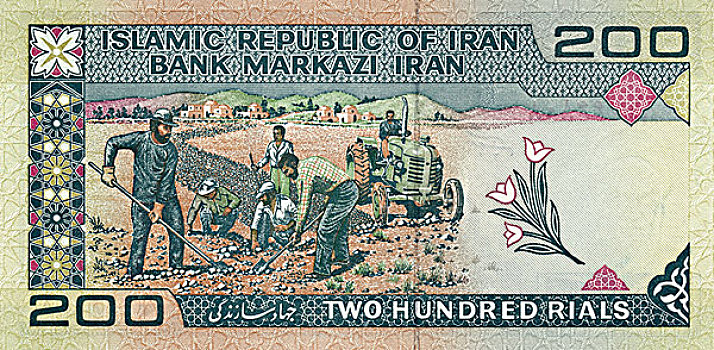 货币,伊朗,图像,农场,工人