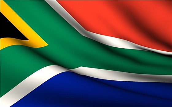 飞,旗帜,南非,国家,收集