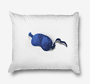蓝色,睡觉,面具,枕头,多伦多,安大略省,加拿大