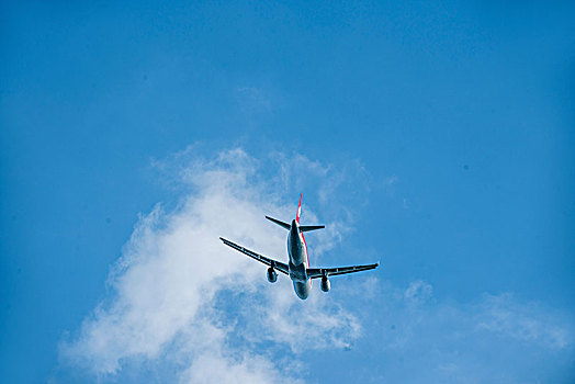 四川航空的飞机正从重庆江北机场起飞