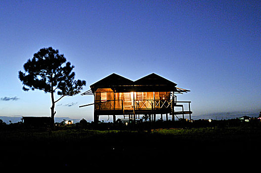 房子,夜光,尼加拉瓜,中美洲