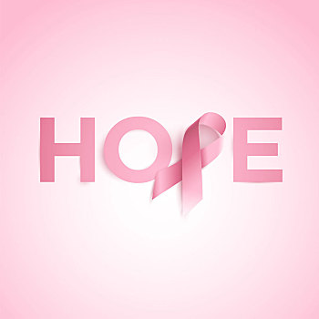 希望,文字,乳腺癌,意识,丝带
