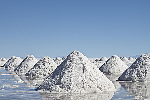 玻利维亚,盐湖,乌尤尼盐沼,盐,制作