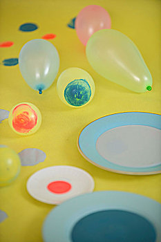 餐具,绘画,气球,圆