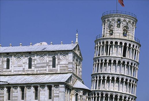 中央教堂,斜塔,比萨,托斯卡纳,意大利