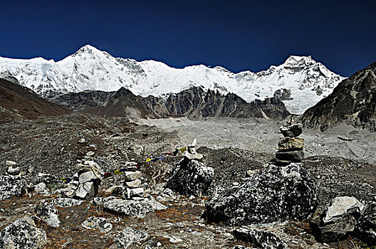 冰河,萨加玛塔国家公园,地区,萨加玛塔,尼泊尔
