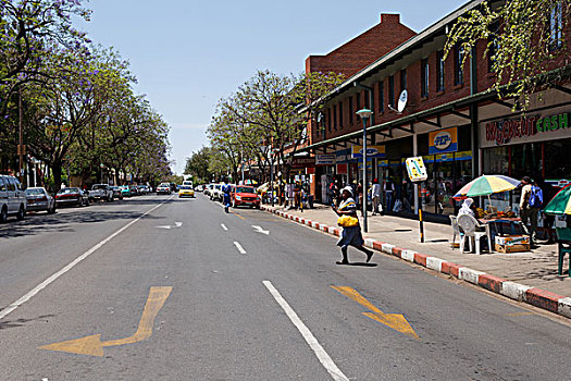 街道,城镇,博茨瓦纳