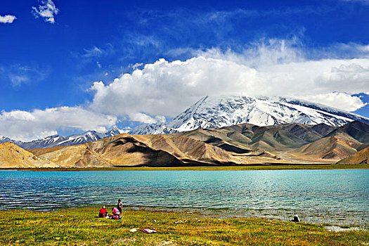 新疆,湖泊,帕米尔高原,白沙湖,山