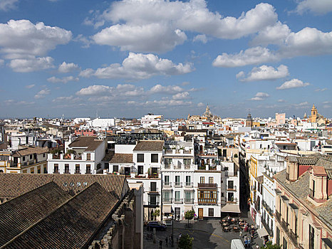 西班牙塞维利亚城市俯瞰
