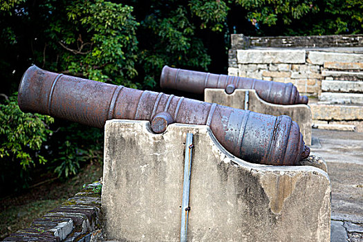 大炮,展示,堡垒,香港