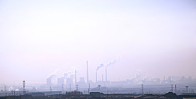 污染环境的工业建筑