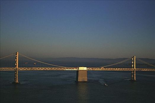 海湾大桥,奥克兰,加利福尼亚,航拍,西部
