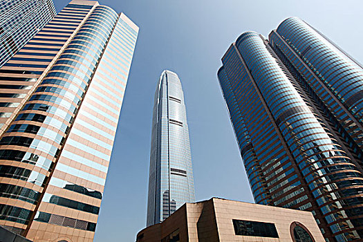 香港,商场,大厦,大楼,建筑,蓝天,国际金融中心二期